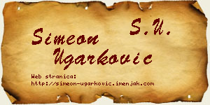 Simeon Ugarković vizit kartica